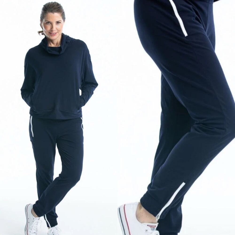 Kinona Apres 18 Jogger Pants XL Navy Blue Golf Athleisure Pull On NWT